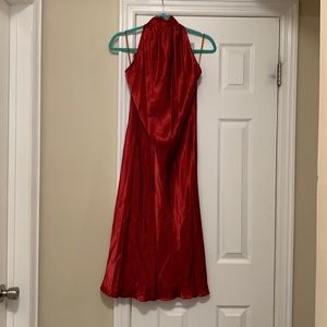 Halter silk dress
